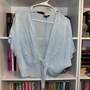 Sim and Sam blue cover up kinda see through
size M